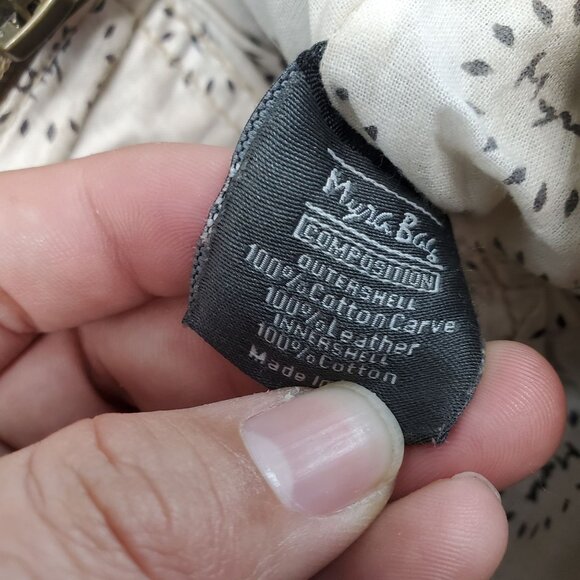 Myra Bag Purse Womens Upcycled Hair-On Leather & Cotton Canvas Sling Bag *Read* - Picture 4 of 12